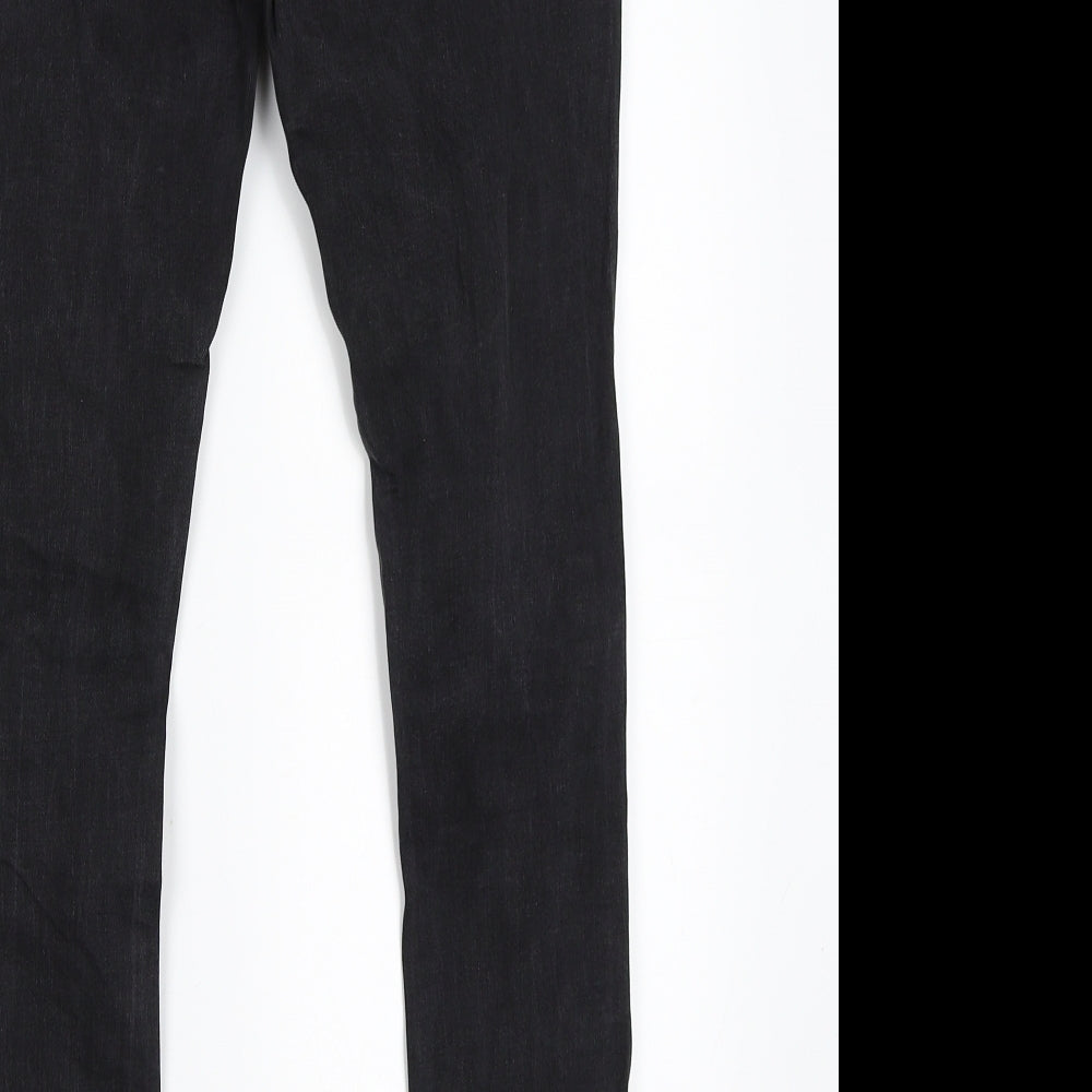 Womens UK Size 14 The Rockin Rev Regular Fit Skinny Black Jeans