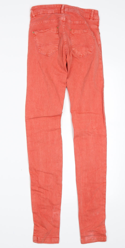 Womens UK Size 24 in Pull & Bear Regular Fit Skinny Pink Jeans