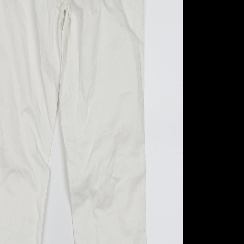 Womens UK Size 30 in Street One Regular Fit Skinny White Jeans