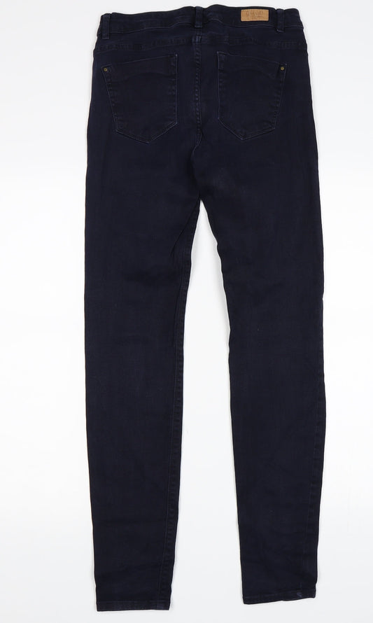 Womens UK Size 28 in Zara Regular Fit Skinny Blue Jeans