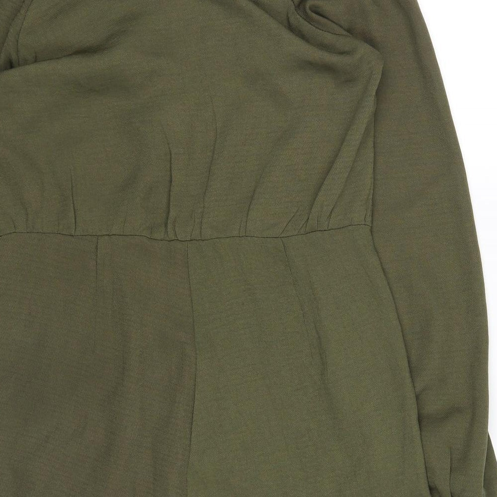 I SAW IT FIRST Womens Green   Shorts One-Piece Size 6