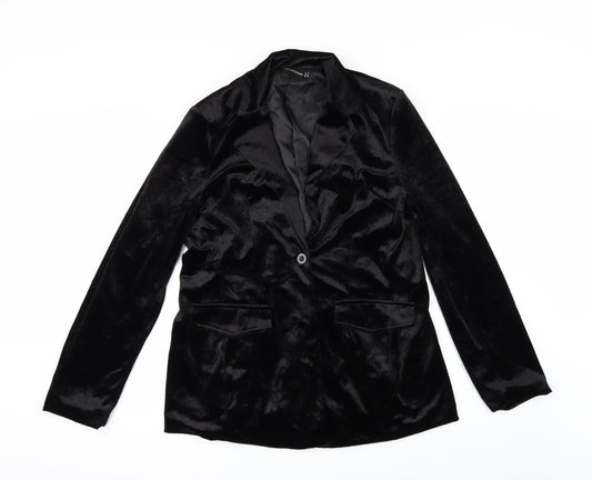 Womens UK Size 8 PRETTYLITTLETHING Black Jacket Jacket
