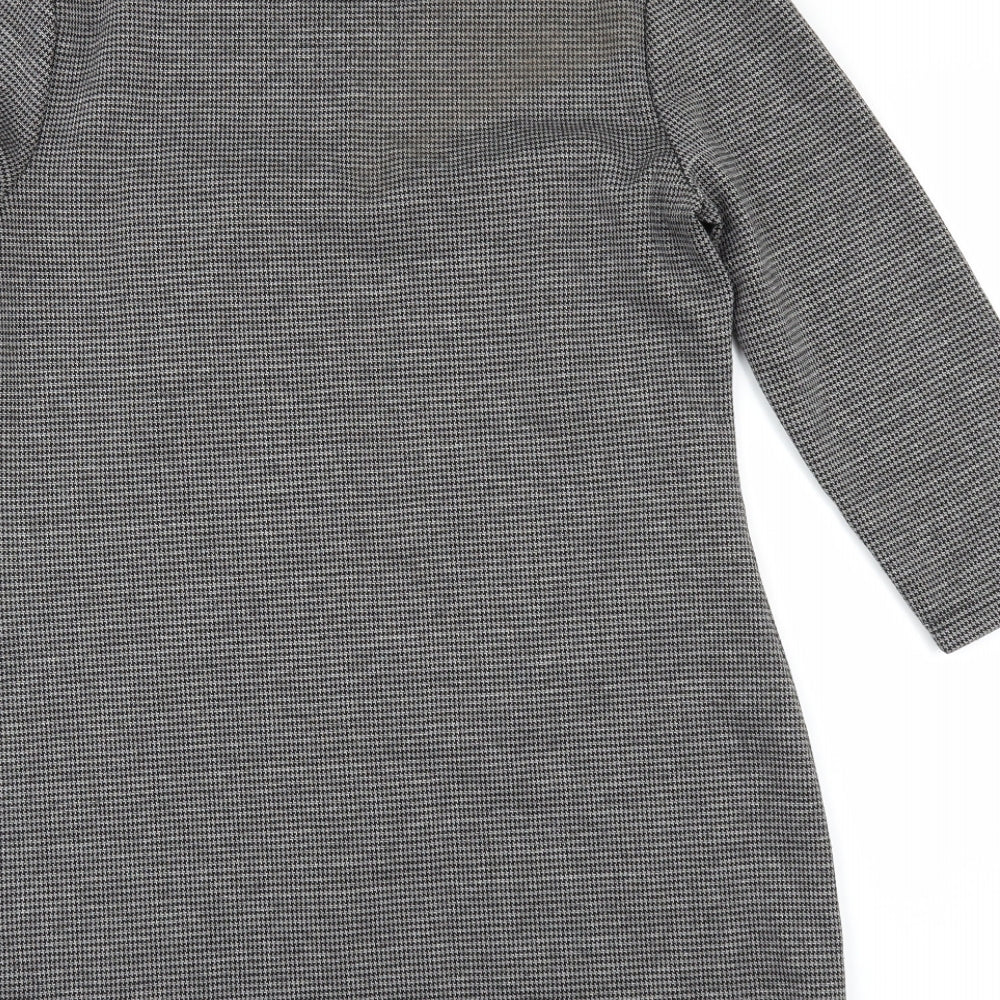 Papaya Womens Grey Check Mini Size 10