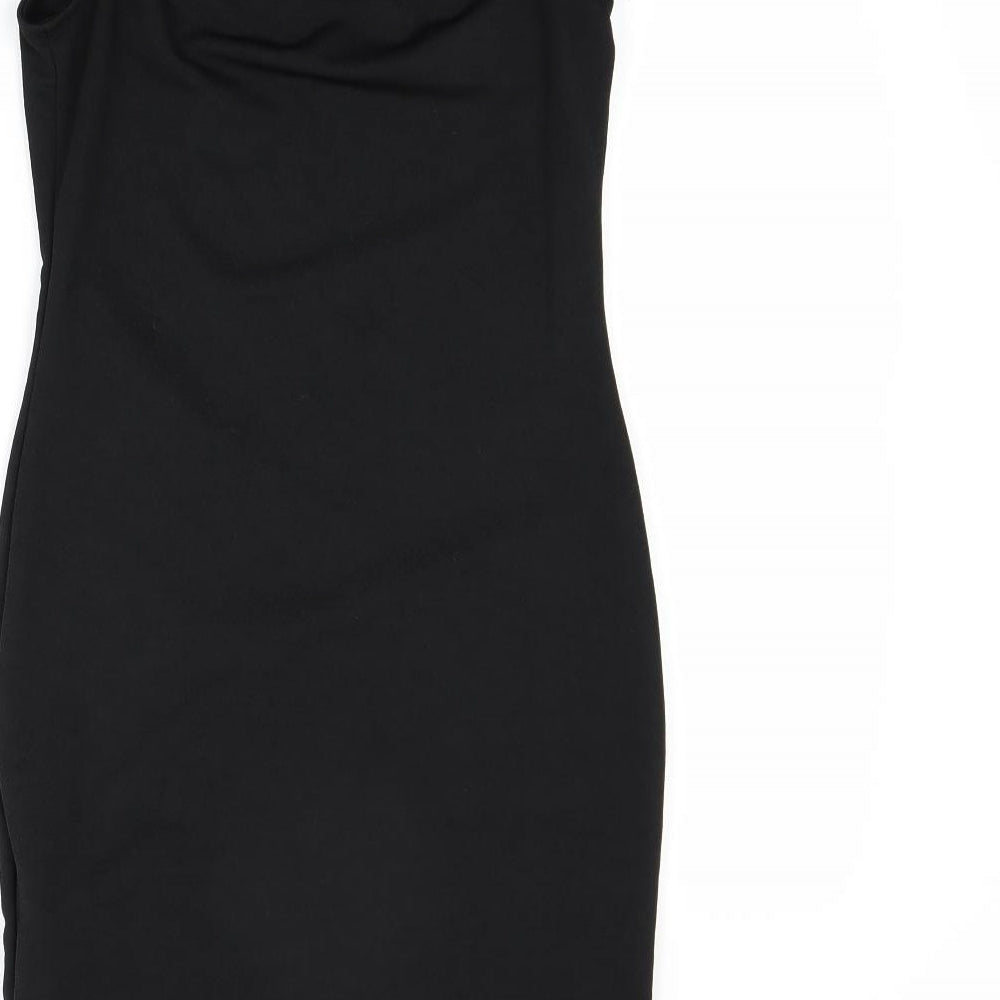New Look Womens Black T-Shirt Dress Size 10