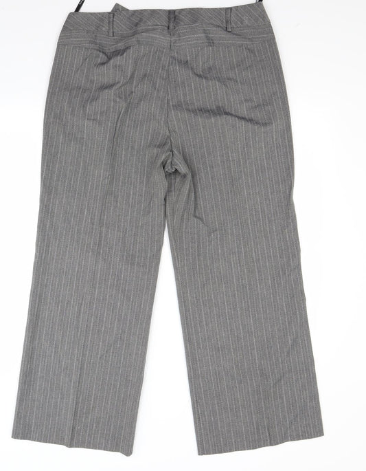 Womens UK Size M Marks and Spencer Regular Fit Grey Trousers
