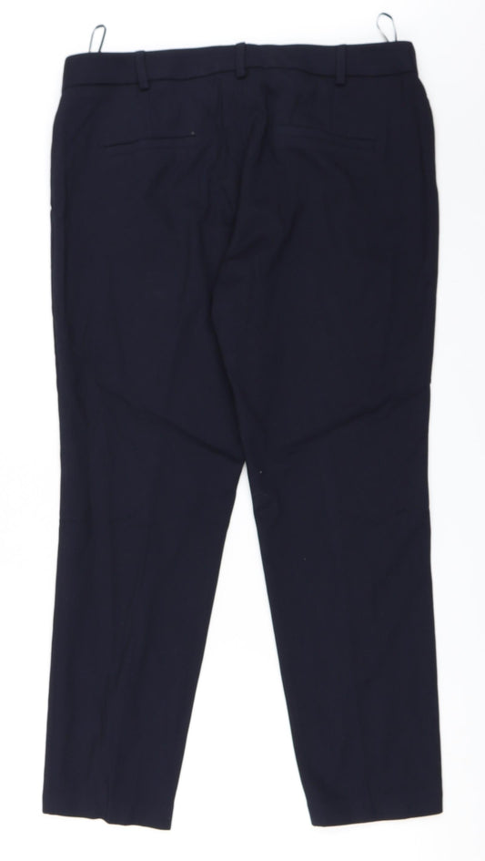 NEXT Womens Blue Trousers Size 14 L27 in