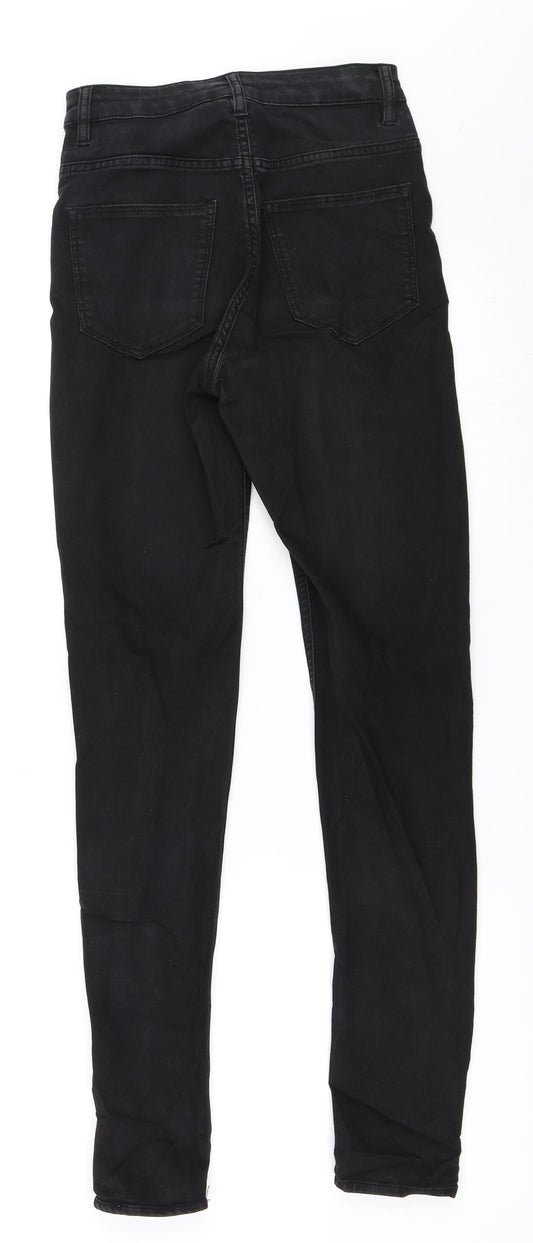 Womens UK Size 32 H&M Regular Fit Skinny Black Jeans