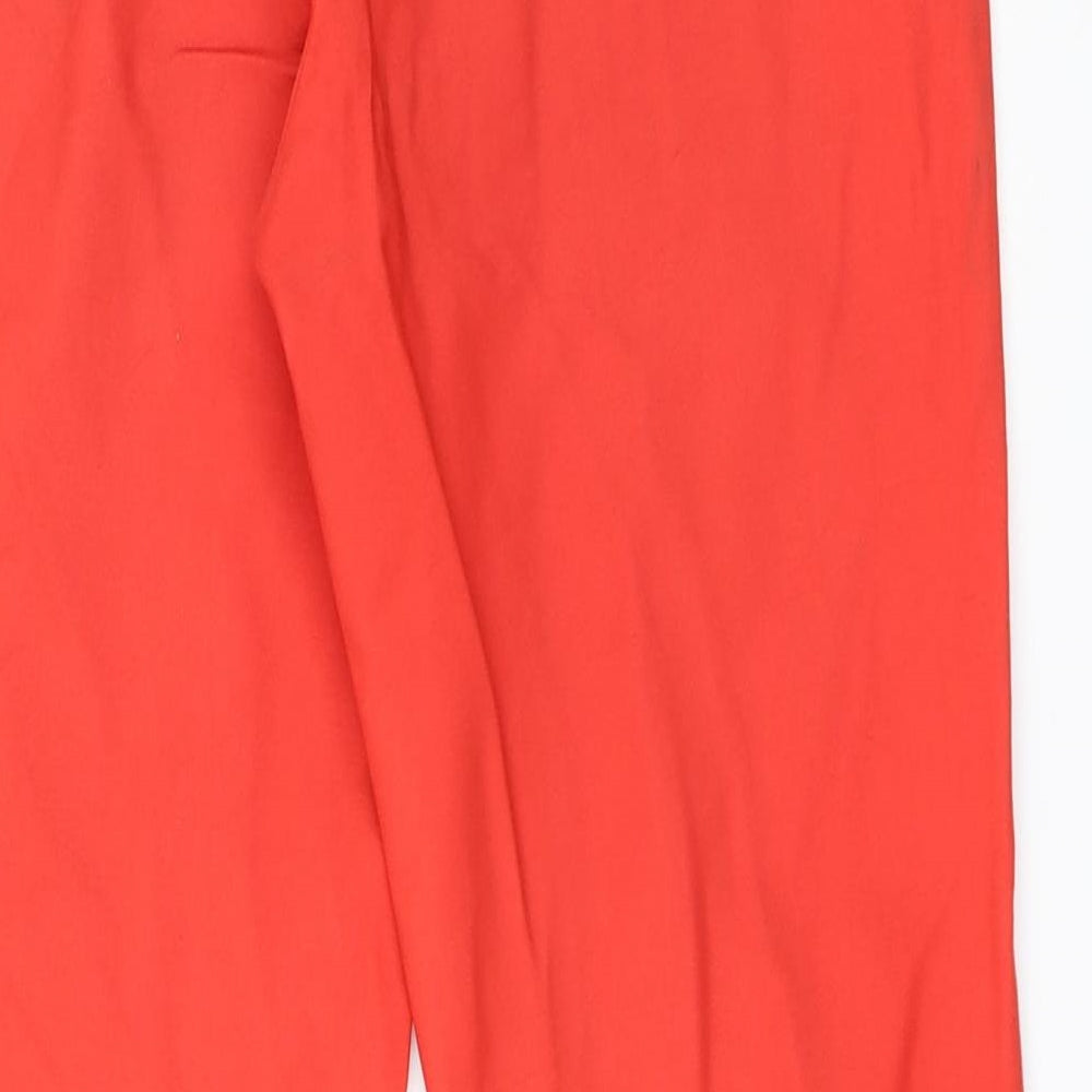 RESERVED Womens Red Trousers Size 34 L28 in