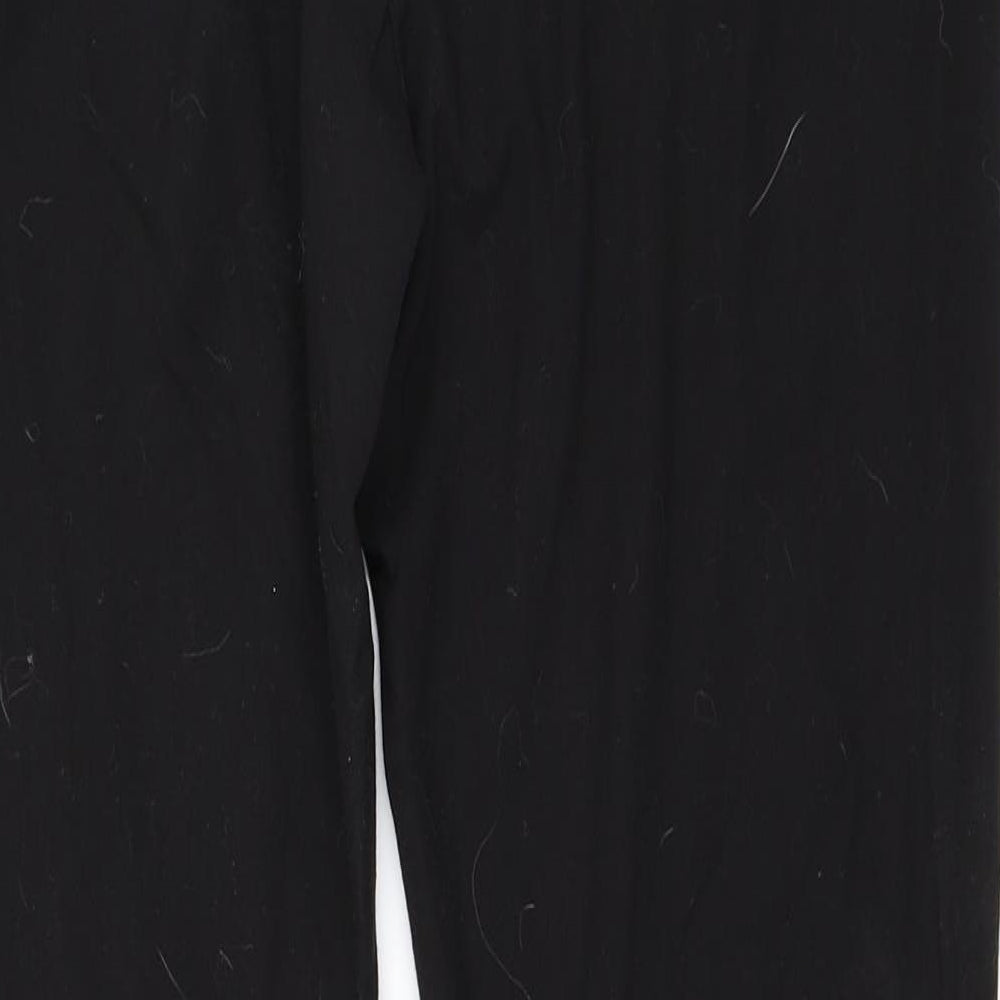 Womens UK Size 10 NEXT Regular Fit Black Trousers