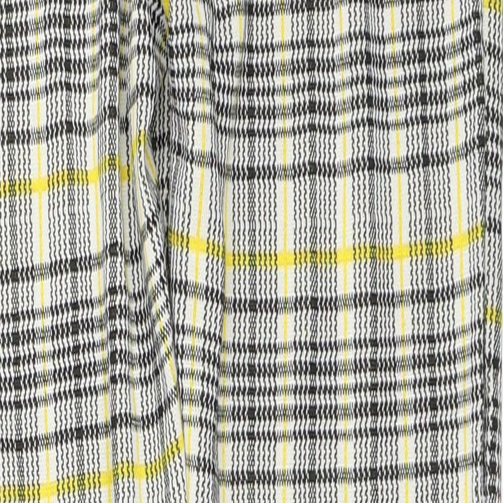 Missi London Womens Yellow Capri Trousers Size 10 L25 in