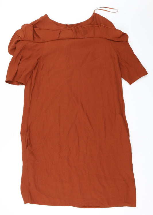 Tu Womens Orange Shift Size 12