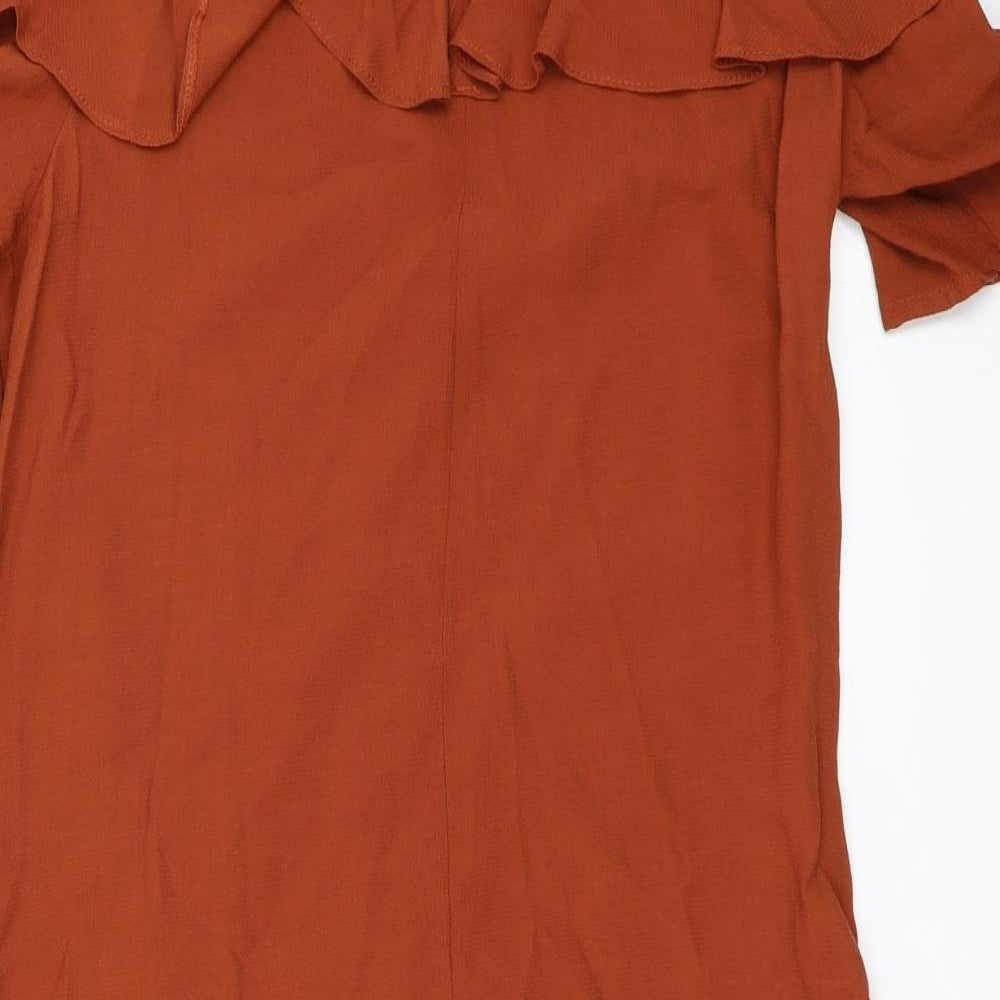 TU Womens Orange Shift Size 12