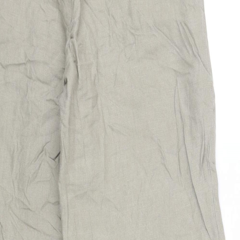 Womens UK Size 14 pre worn Regular Fit Beige Trousers