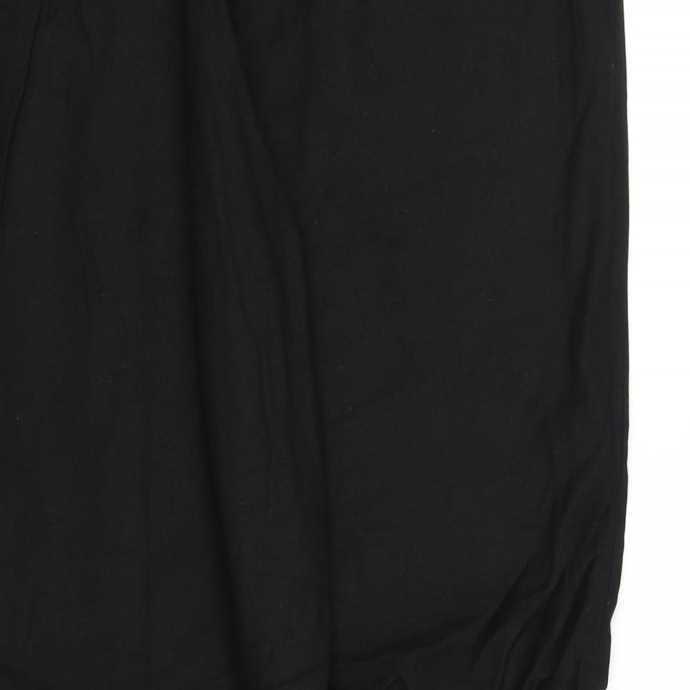 Womens UK Size L pre worn Regular Fit Black Trousers