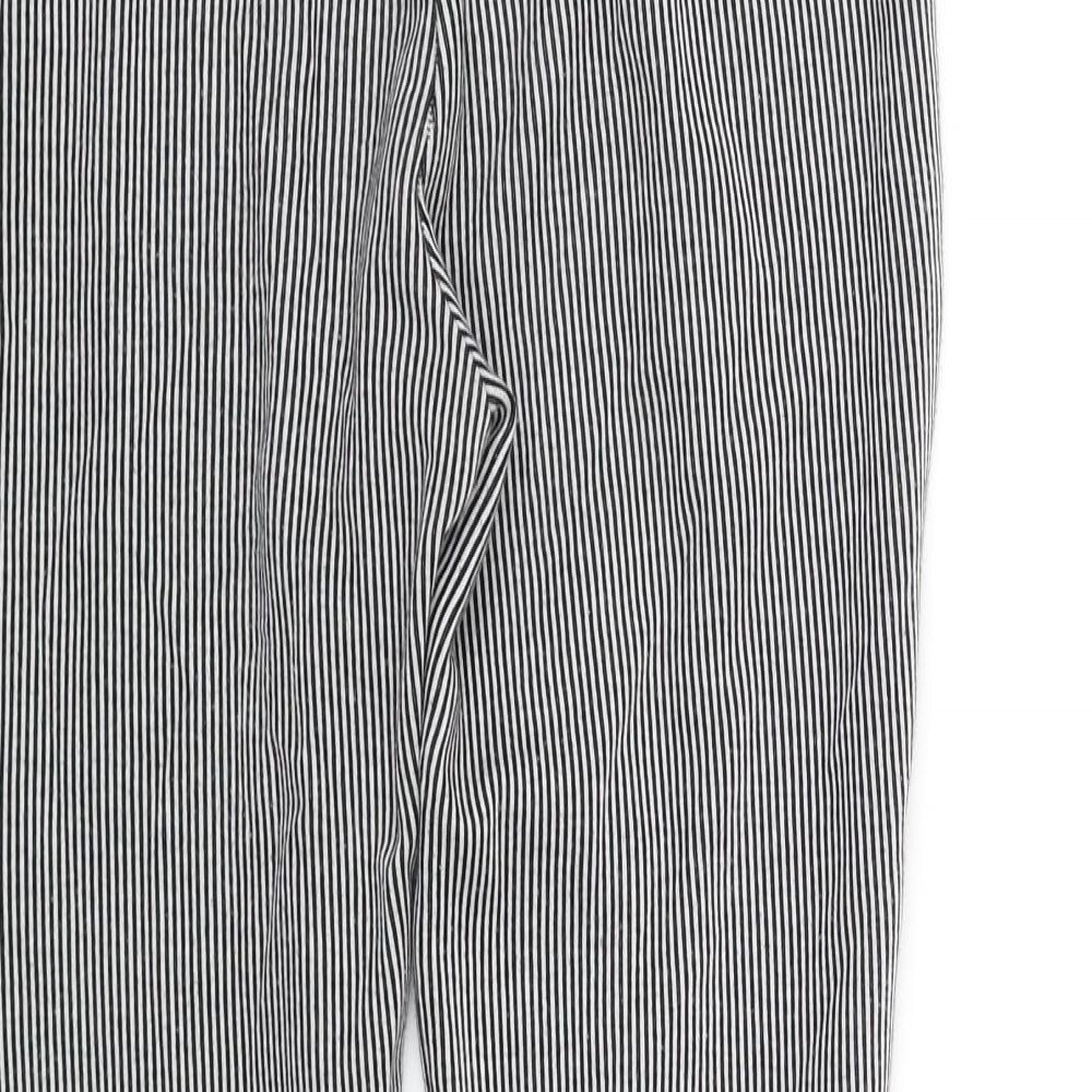 Womens UK Size S Zara Regular Fit Jegging Black Trousers