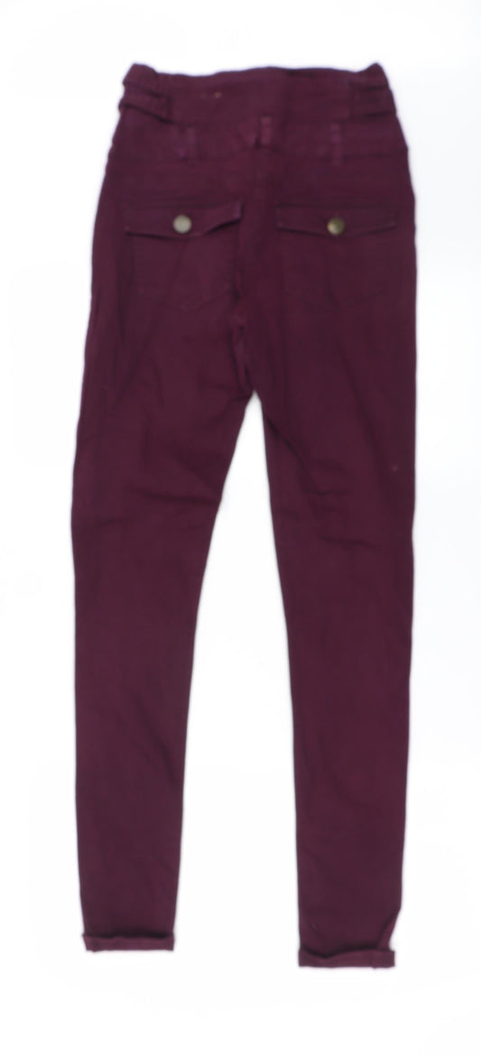 Select Womens Purple   Straight Jeans Size 6 L29 in