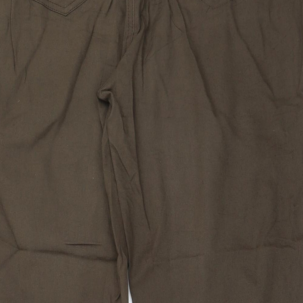Womens UK Size 38 in Preworn Regular Fit Brown Trousers