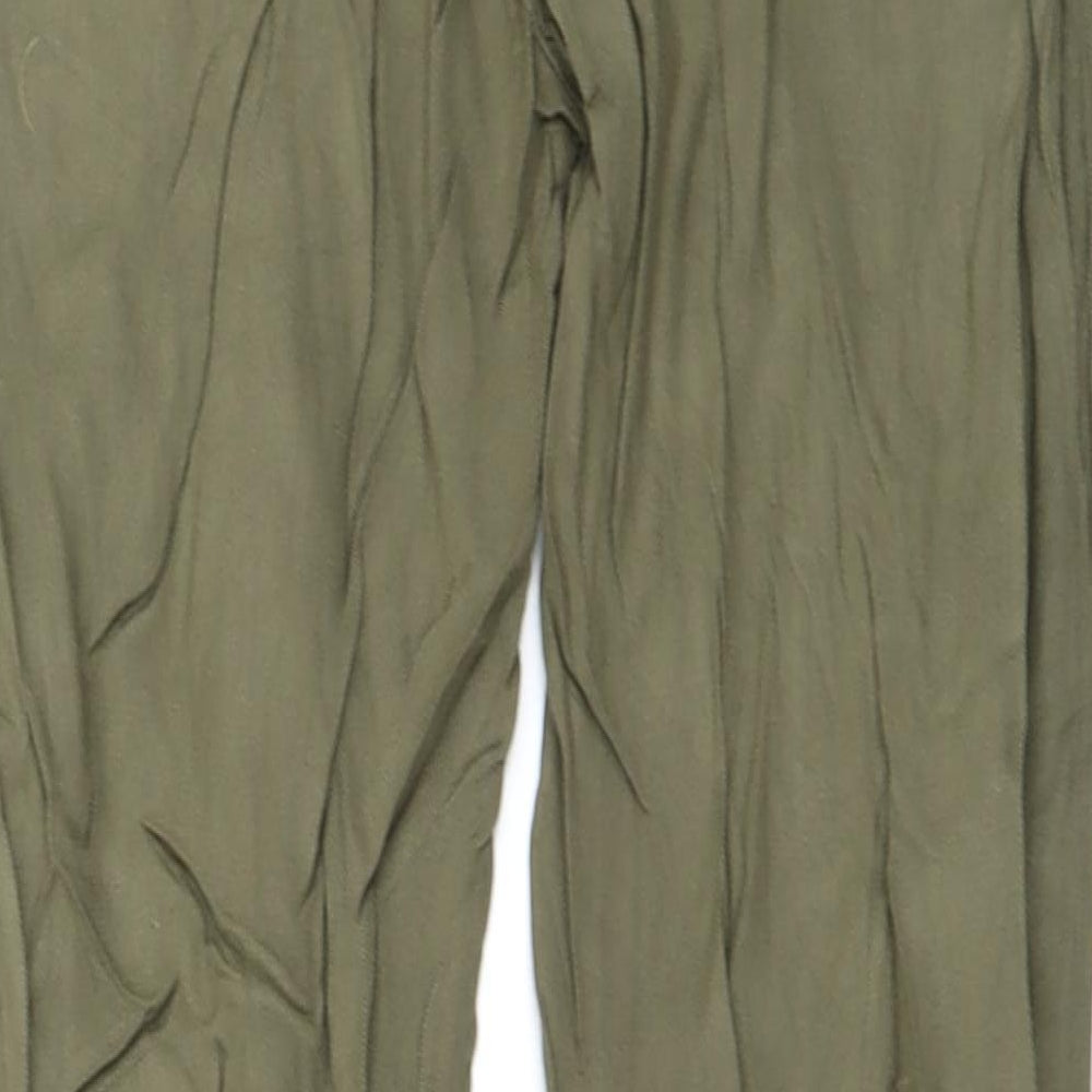 Womens UK Size 24 in Preworn Regular Fit Green Trousers