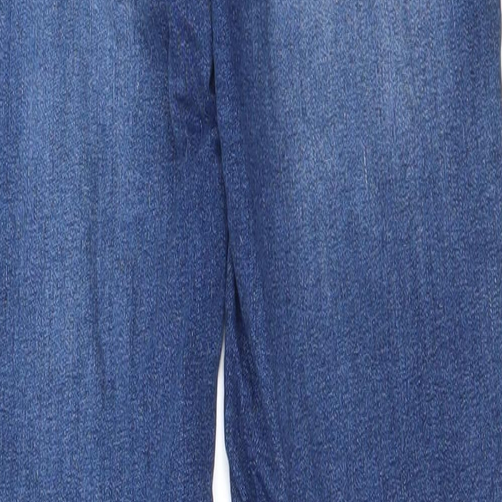 Womens UK Size 23 in Preworn Regular Fit Straight Blue Jeans