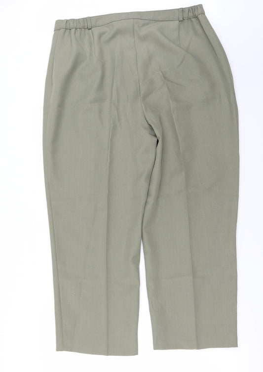 Berkertex Womens Green Trousers Size 18 L24 in