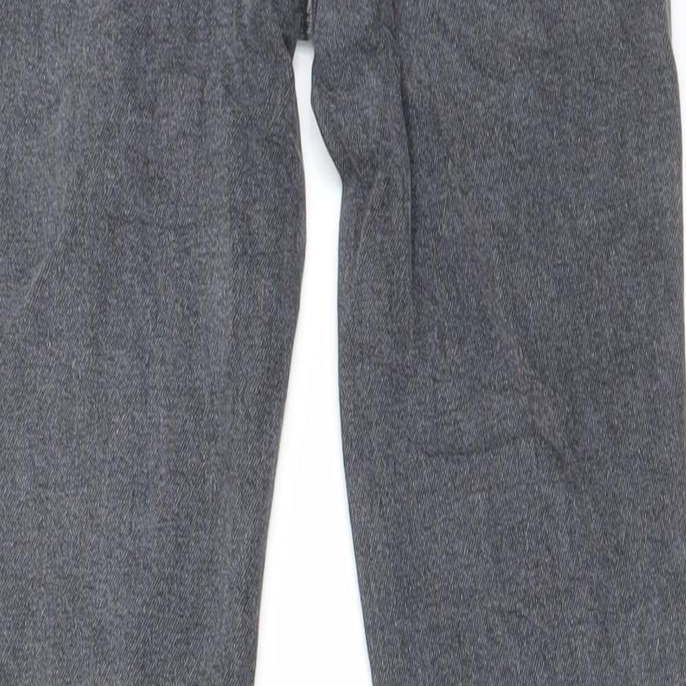 Preworn Girls Grey Skinny Jeans Size 10 Years
