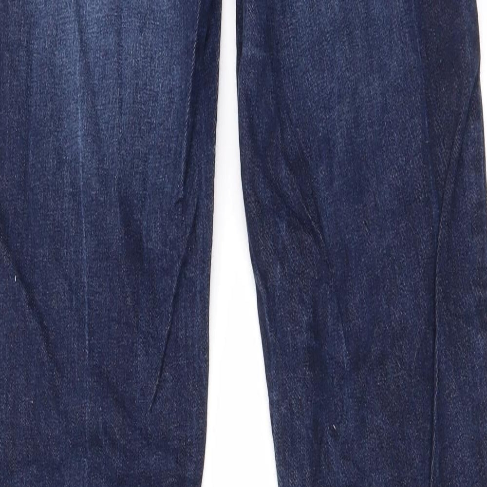 Womens UK Size 28 in Preworn Regular Fit Straight Blue Jeans