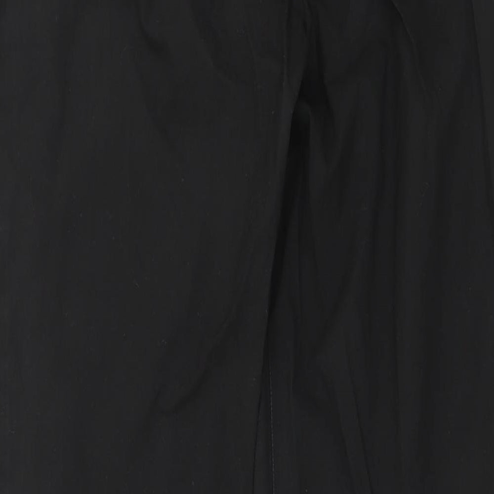 Womens UK Size 30 in Preworn Regular Fit Black Trousers