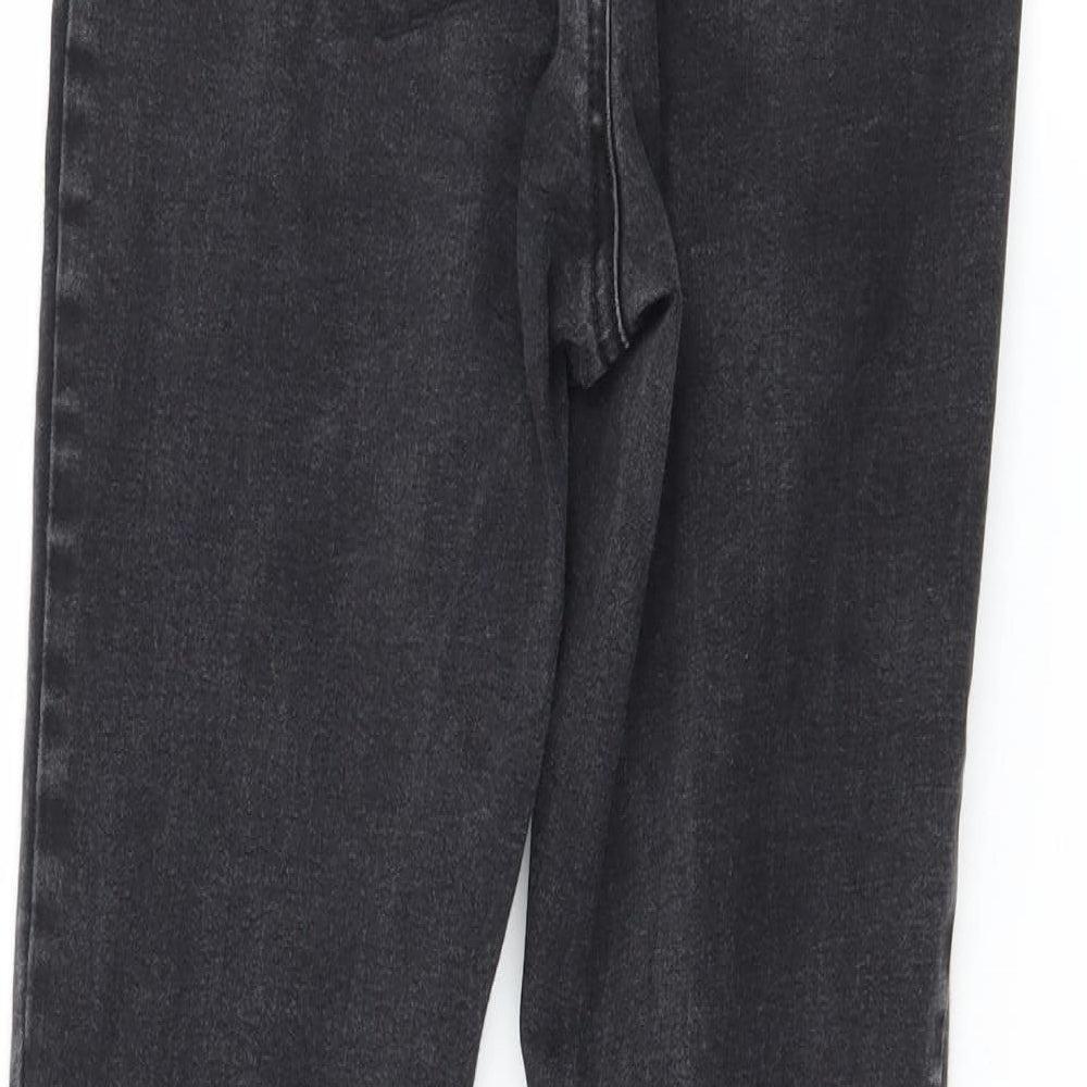 Denim & Co. Womens Grey Denim Skinny Jeans Size 12 L26 in