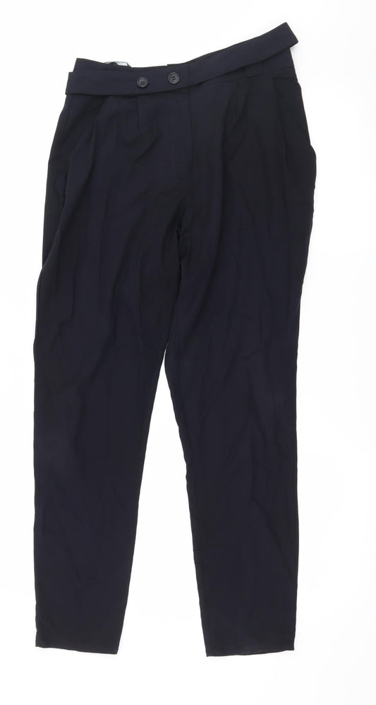 Womens UK Size 8 Topshop Regular Fit Blue Trousers