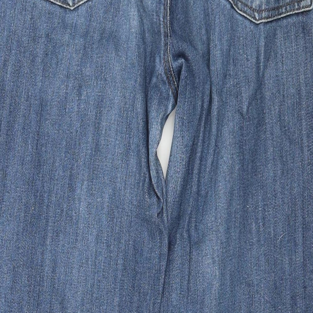 Womens UK Size 32 in Street One Regular Fit Straight Blue Jeans