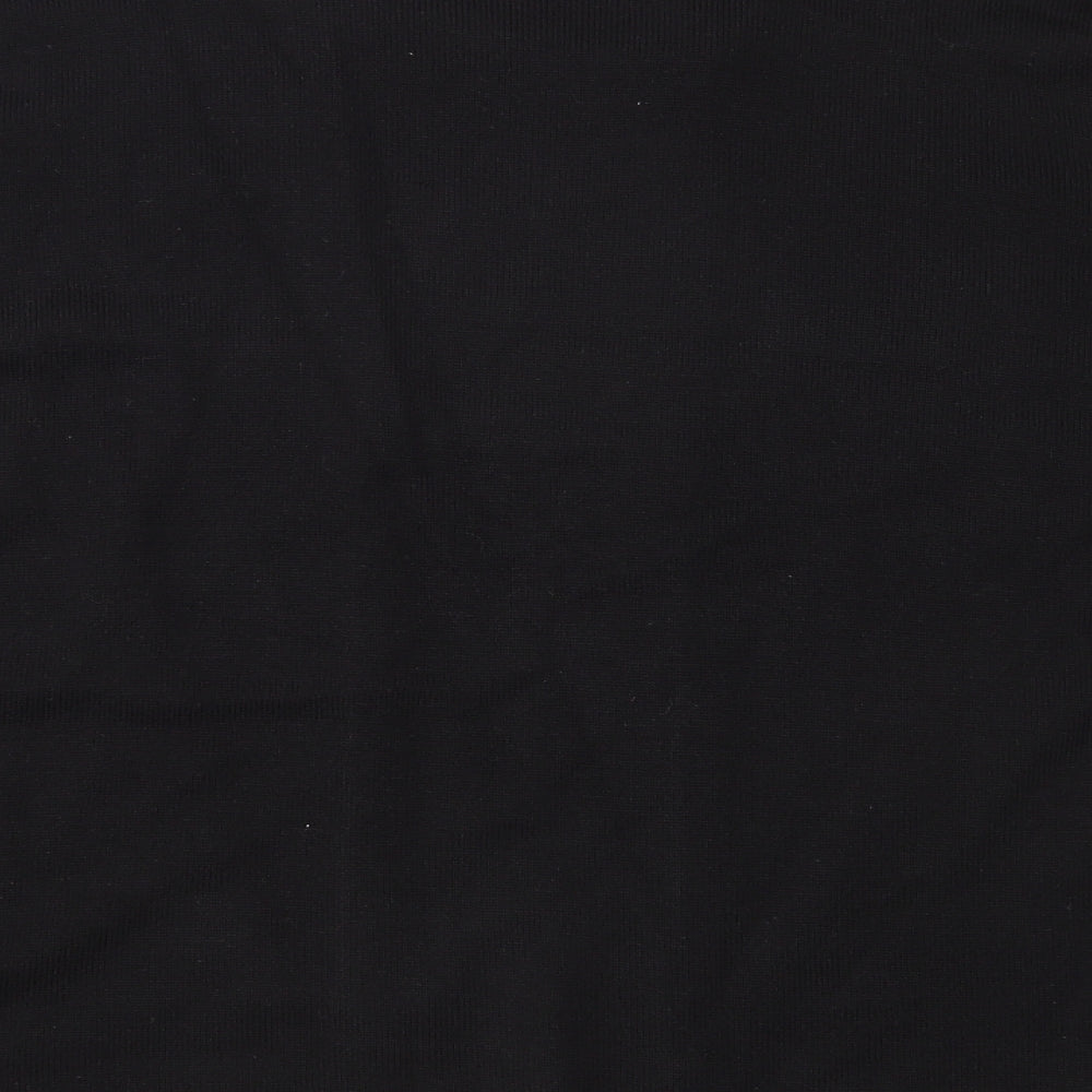 Reflect Womens Black Knit Pullover Jumper Size L
