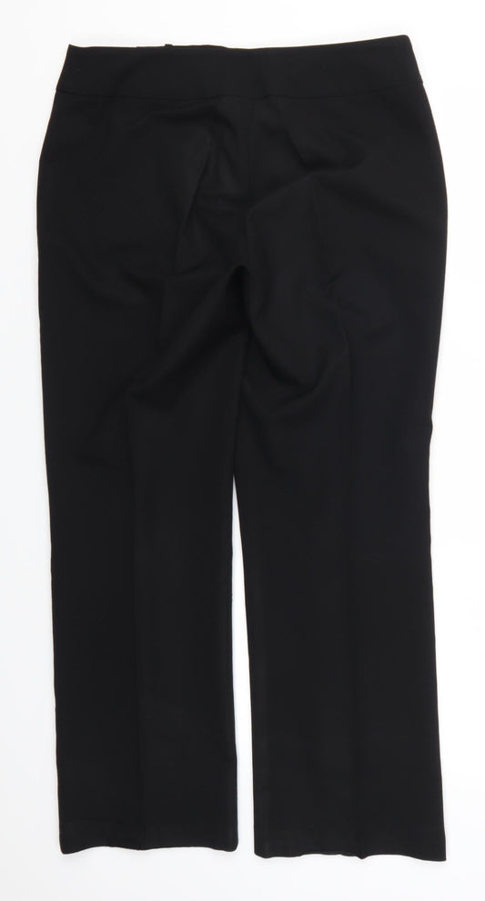 George Womens Black Trousers Size 12 L29 in