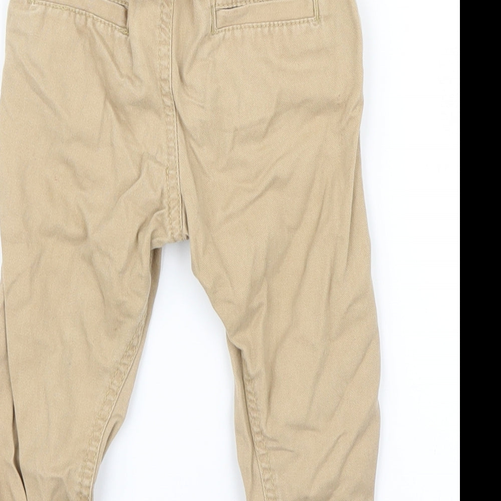Little Rebel Boys Beige Capri Trousers Size 18-24 Months