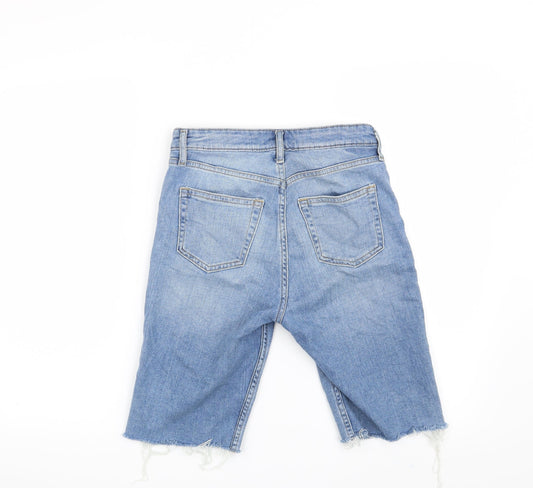 H&M Womens Blue   Cut-Off Shorts Size 6