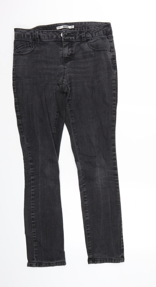 Womens UK Size 8 Dorothy Perkins Regular Fit Straight Black Jeans