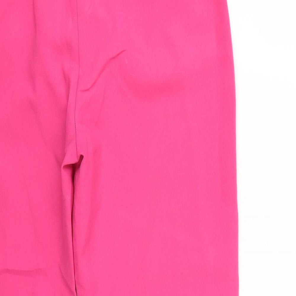 Here + There Womens Pink Cropped Trousers Size 30 L23 in