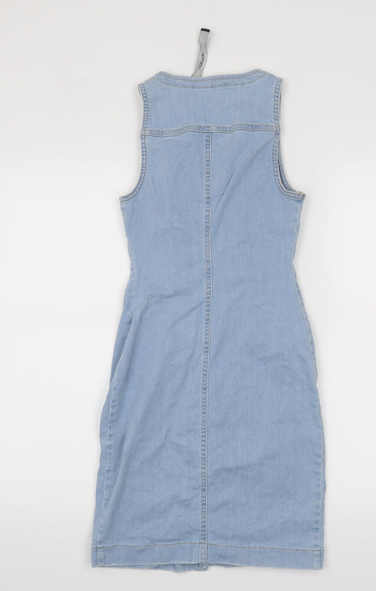 Missguided Womens Blue A-Line Size 4