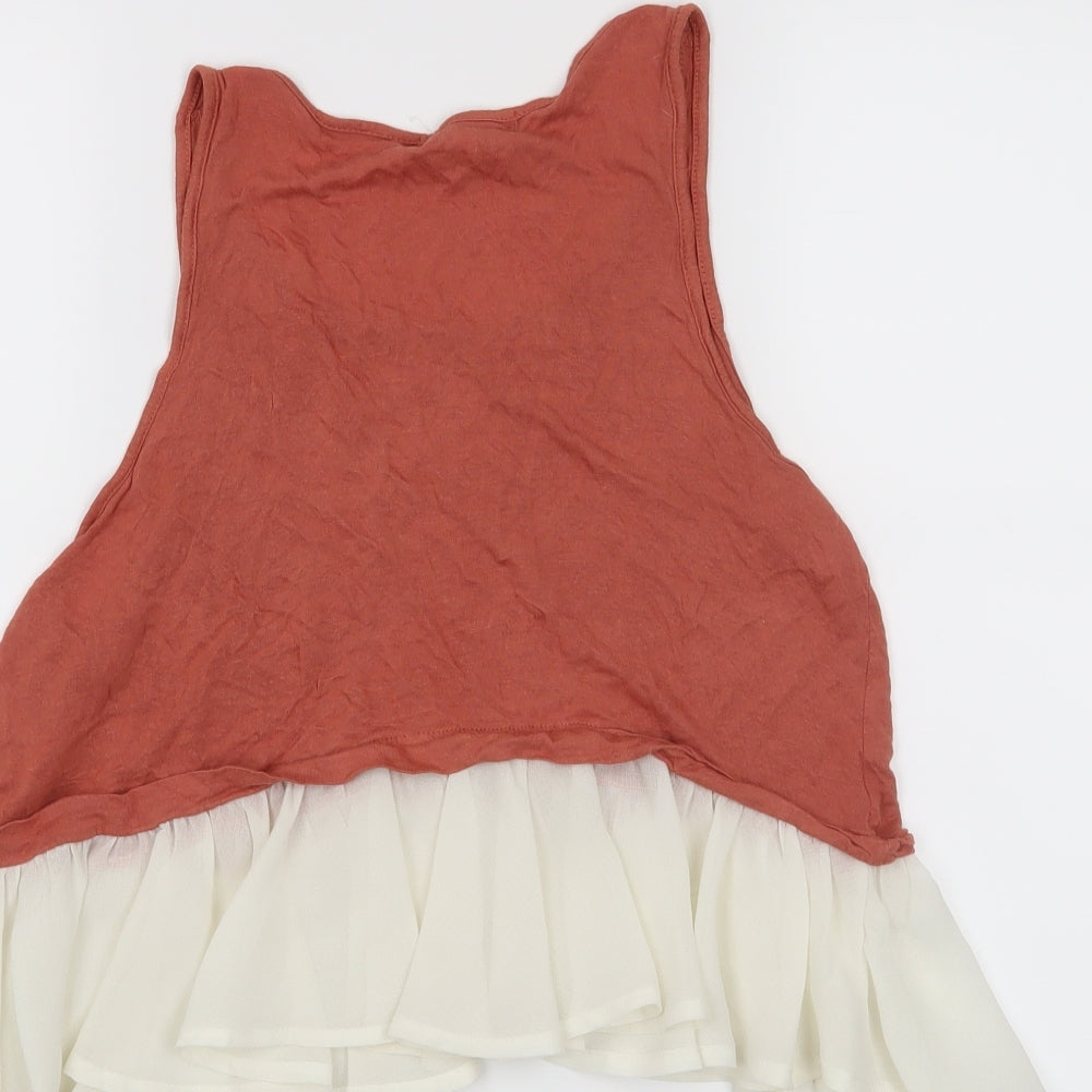 FOREVER 21 Womens Orange Cropped Tank Size S