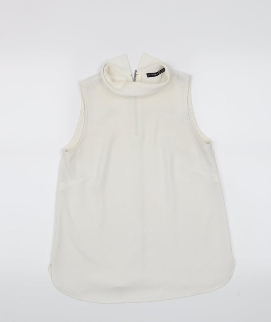 Womens UK Size 6 Atmosphere White Basic Tank