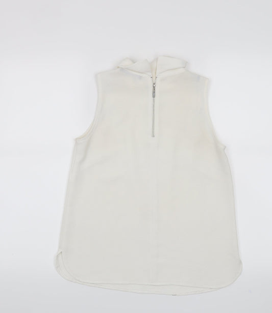 Atmosphere Womens White Basic Tank Size 6