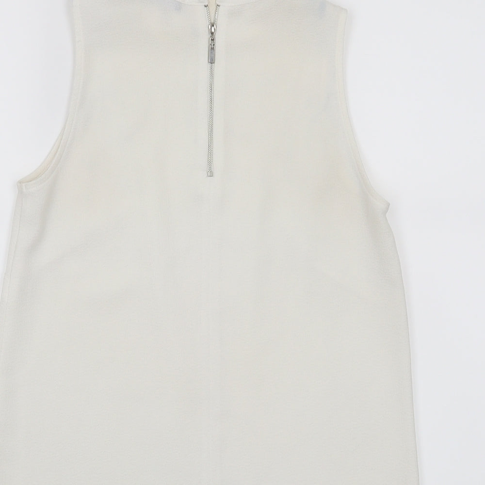 Womens UK Size 6 Atmosphere White Basic Tank