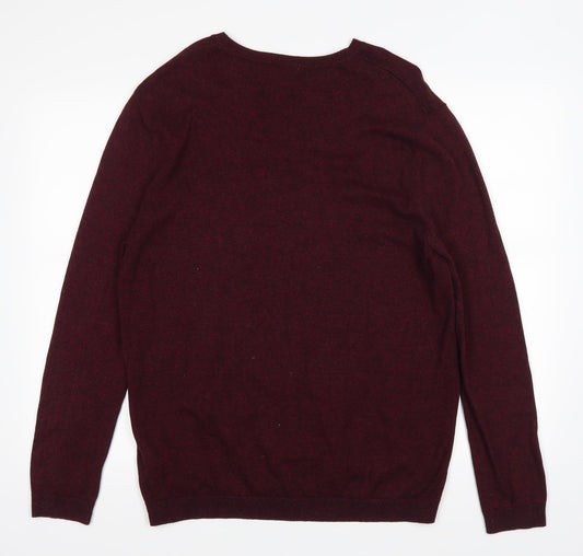 Topman Mens Red Pullover Jumper Size M