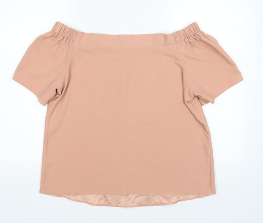 F&F Womens Beige Basic Blouse Size 12