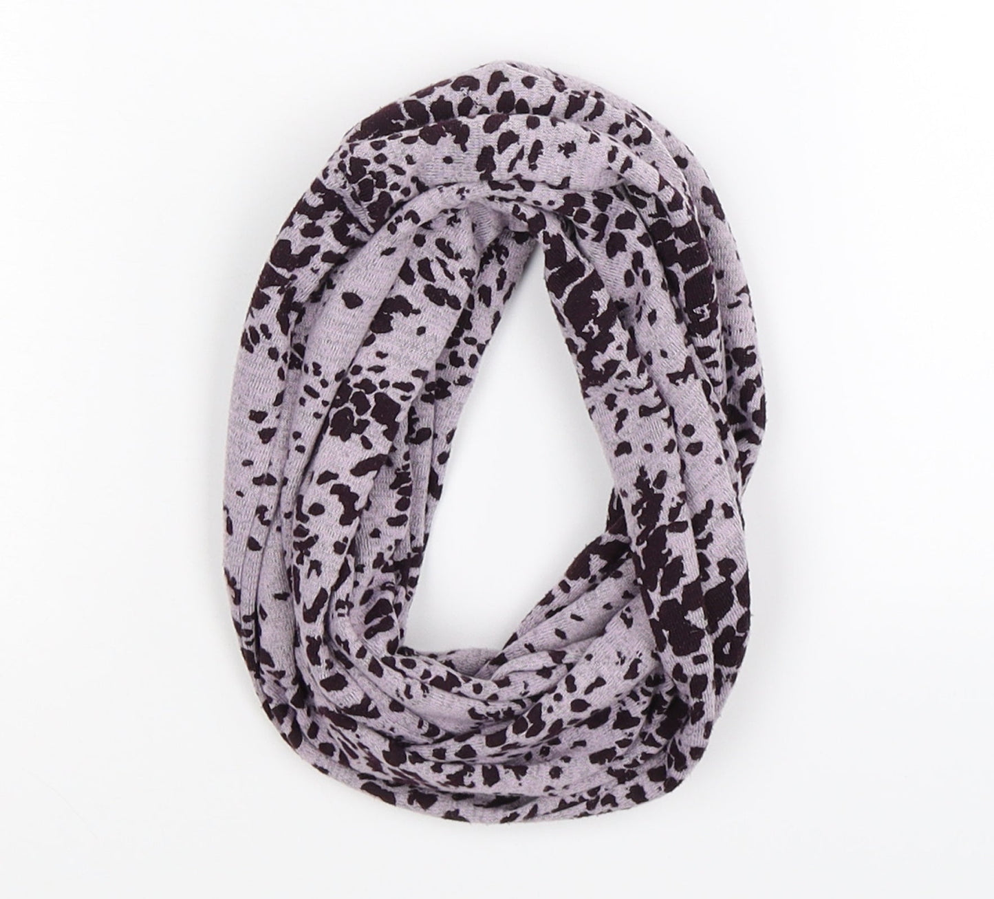 preqorn Womens Purple Polka Dot Knit Scarf - Inifinity Scarf