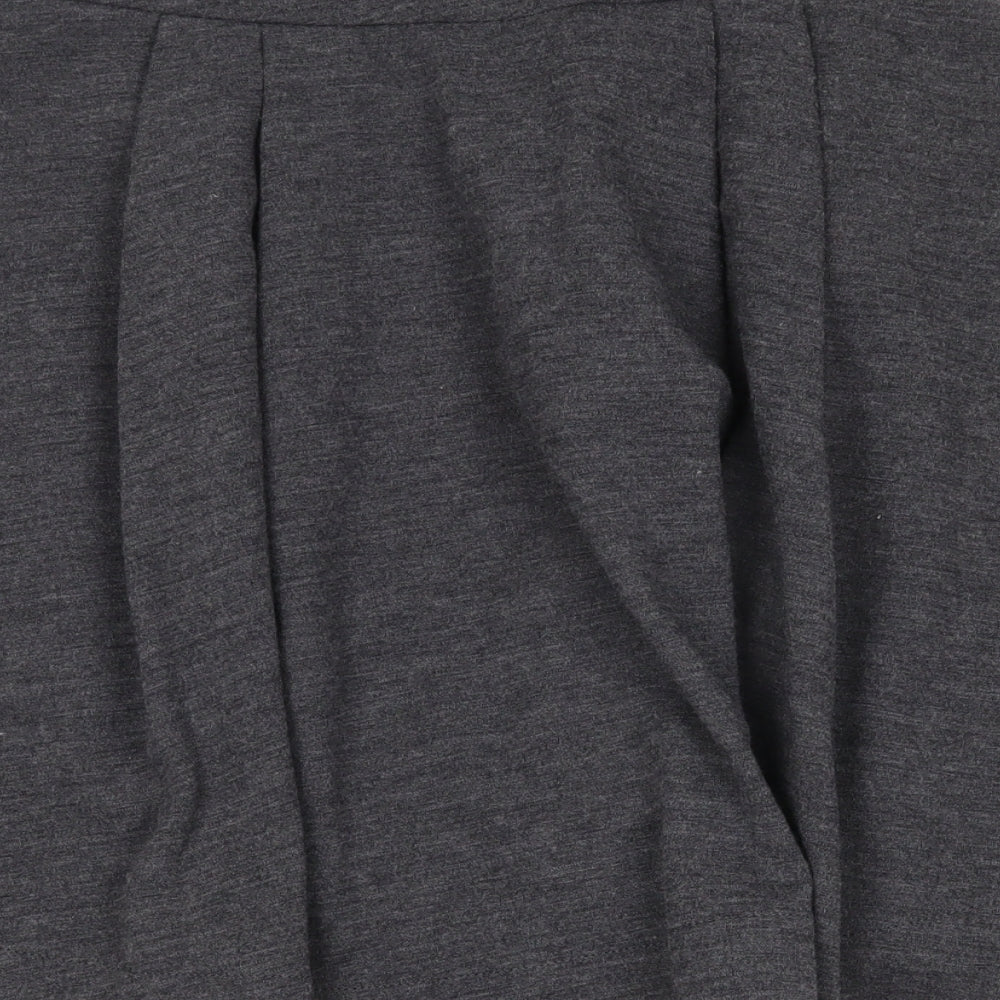 Diane Von Furstenburg Womens Grey Pleated Skirt Size 4