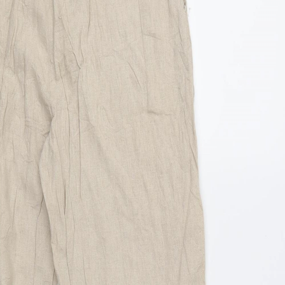 Diamonds Womens Beige Trousers Size M L27.5 in
