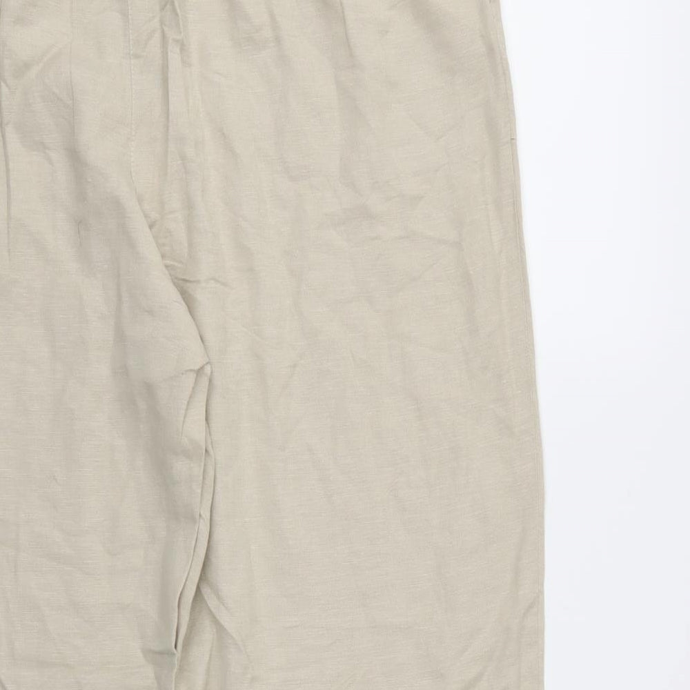 Womens UK Size 18 Julipa Regular Fit Ivory Trousers
