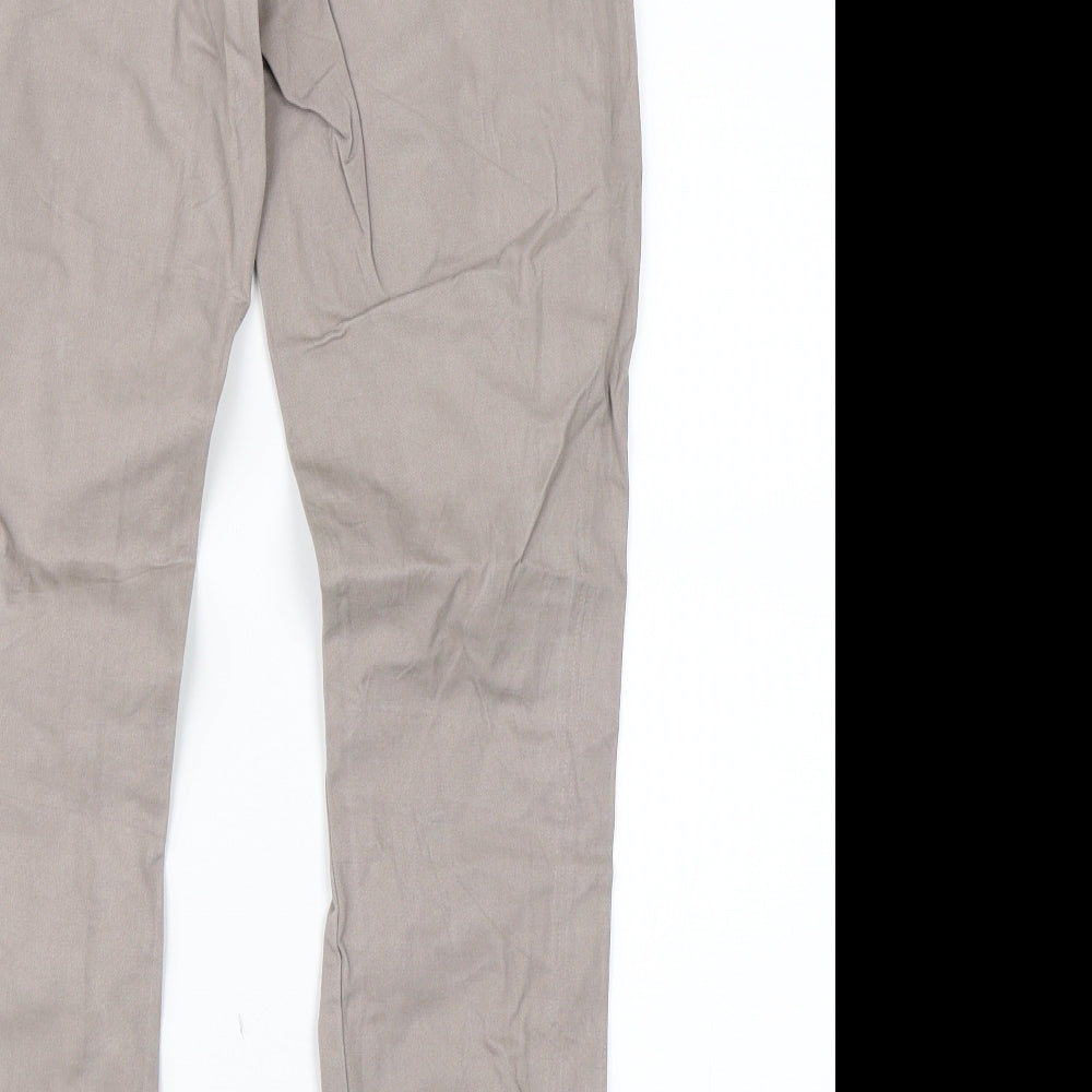 Womens UK Size 10 Up fashion Regular Fit Beige Trousers