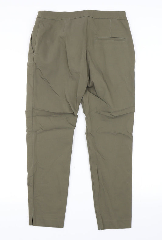 Womens UK Size 10 H&M Regular Fit Green Trousers
