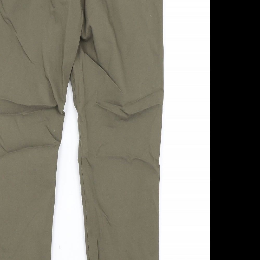 Womens UK Size 10 H&M Regular Fit Green Trousers